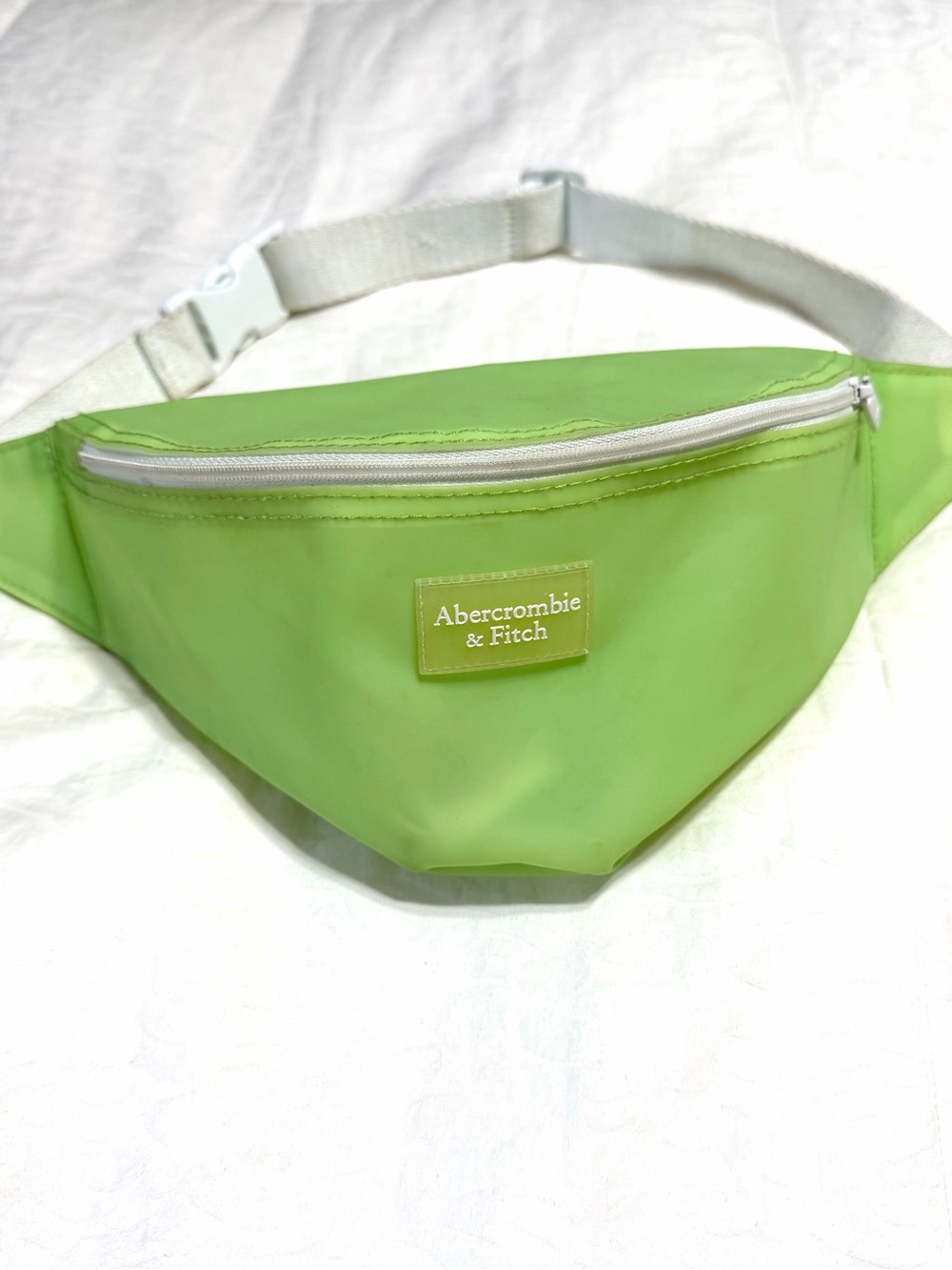 Abercrombie & Fitch Neon Green Belt Bag Fanny Pack Y2K Crossbody Waist Bag